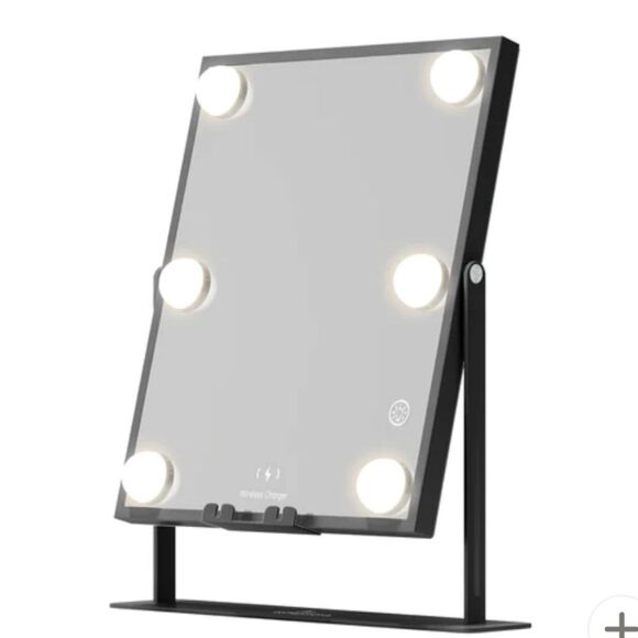 Impressions Hollywood Tri-Tone LED Makeup Mirror w/Bluetooth- Black - Picture 5 of 9